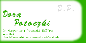 dora potoczki business card